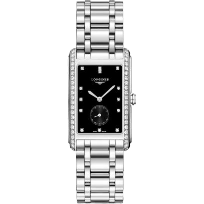 Longines DolceVita 25.8 Quartz Stainless Steel / Diamond / Black / Bracelet L5.755.0.57.6