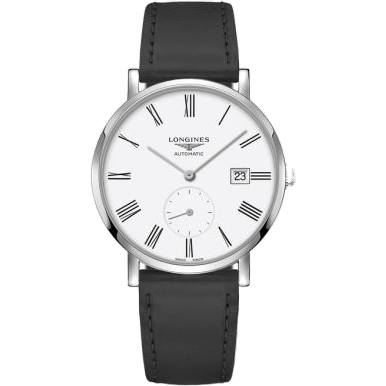 Longines Elegant Collection Small Second 39 Stainless Steel / White - Roman L4.812.4.11.0