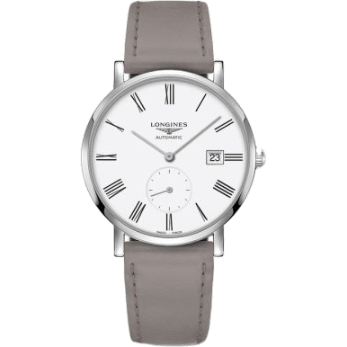 Longines Elegant Collection Small Second 39 Stainless Steel / White - Roman L4.812.4.11.2
