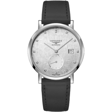 Longines Elegant Collection Small Second 39 Stainless Steel / Silver - Linen L4.812.4.77.2