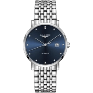 Elegant Collection Automatic 39 Stainless Steel / Blue - Diamond / Bracelet
