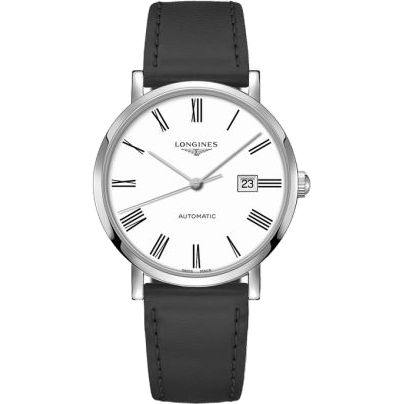 Longines Elegant Collection Automatic 41 Stainless Steel / White - Roman L4.911.4.11.2