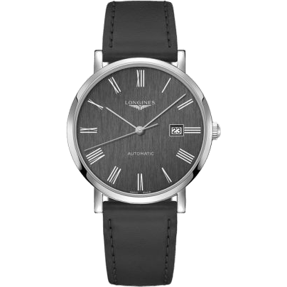 Longines Elegant Collection Automatic 41 Stainless Steel / Anthracite - Roman L4.911.4.71.2
