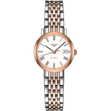 Elegant Collection 25.5 Automatic Stainless Steel / Red Gold / White