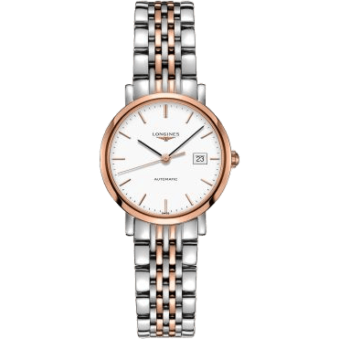 Elegant Collection Automatic 29 Stainless Steel / Pink Gold / White