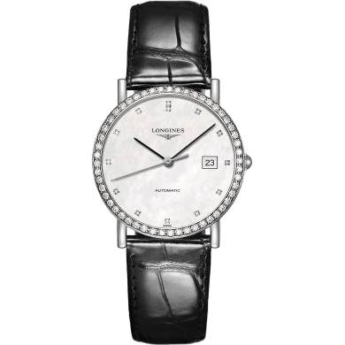 Elegant Collection 34.5 Automatic Stainless Steel / Diamond / MOP / Strap