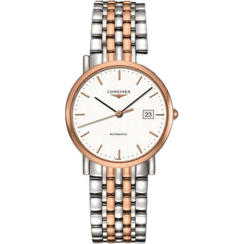 Elegant Collection 34.5 Automatic Stainless Steel / Red Gold / White