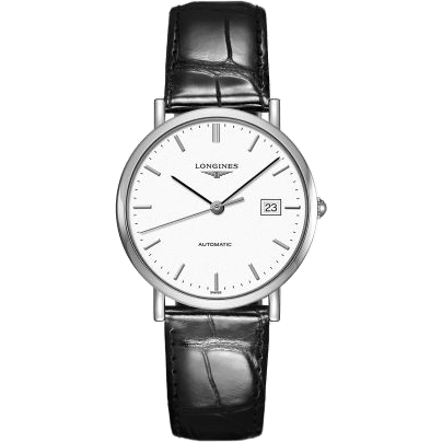Elegant Collection Automatic 37 Stainless Steel / White / Strap
