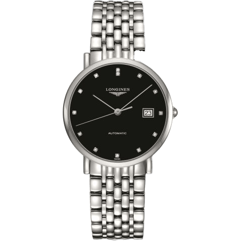 Elegant Collection Automatic 37 Stainless Steel / Black / Bracelet