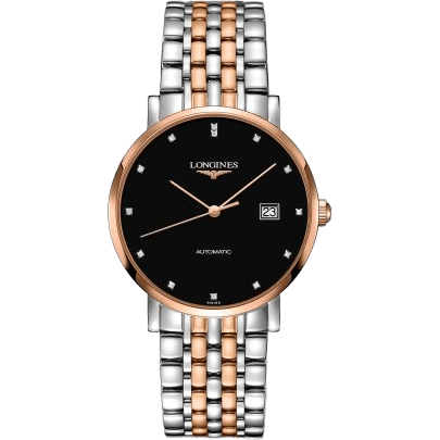Elegant Collection Automatic 39 Stainless Steel / Red Gold / Black