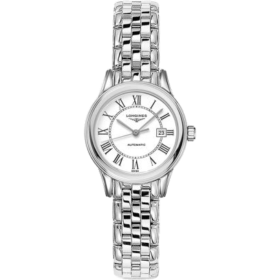 Flagship 30 Stainless Steel / White - Roman / Bracelet