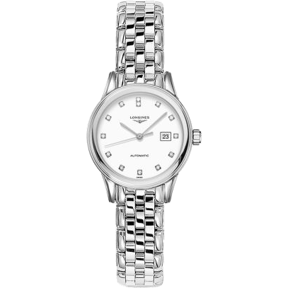 Flagship 30 Stainless Steel / White - Diamond / Bracelet