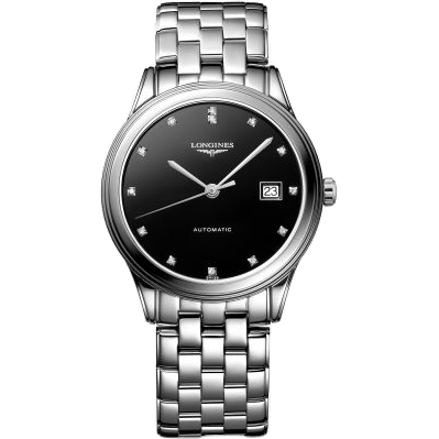 Flagship 38.5 Automatic Stainless Steel / Black - Diamond / Bracelet