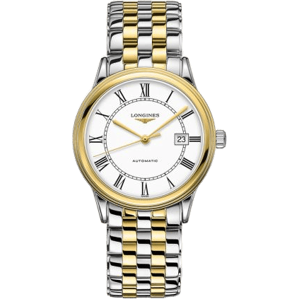 Flagship 40 Stainless Steel - Yellow Gold / White - Roman / Bracelet