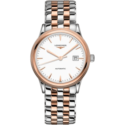 Flagship 40 Stainless Steel - Pink Gold / White / Bracelet
