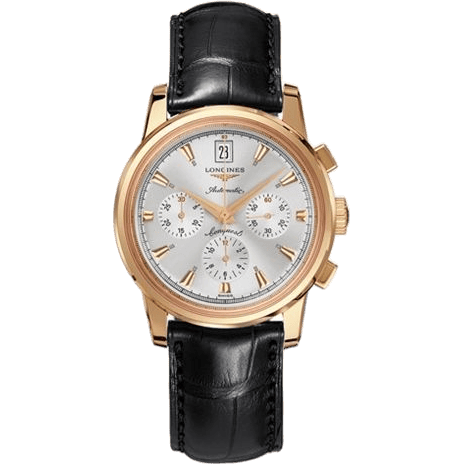 Conquest Heritage Chronograph Pink Gold