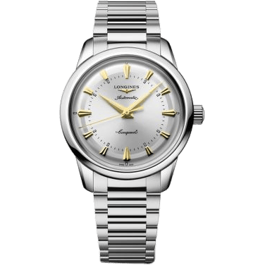 Conquest Heritage 38 Stainless Steel / Silver / Bracelet