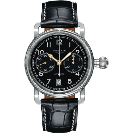 Avigation Oversize Crown Single Push-Piece Chronograph