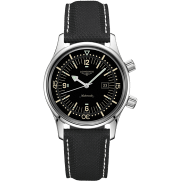 Legend Diver 36 Stainless Steel / Black / Strap