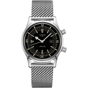 Legend Diver 36 Stainless Steel / Black / Mesh