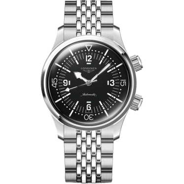 Heritage Legend Diver 39 Stainless Steel / Black / Bracelet