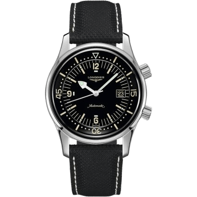 Legend Diver Date Stainless Steel / Black / Calf