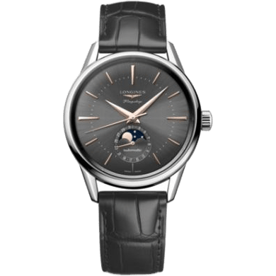 Longines Heritage Flagship Moonphase Stainless Steel / Grey L4.815.4.52.2
