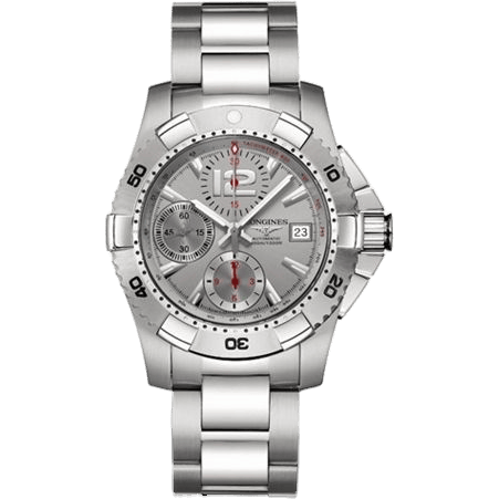 Longines Hydroconquest Chronograph Tachymeter Silver L3.651.4.76.6