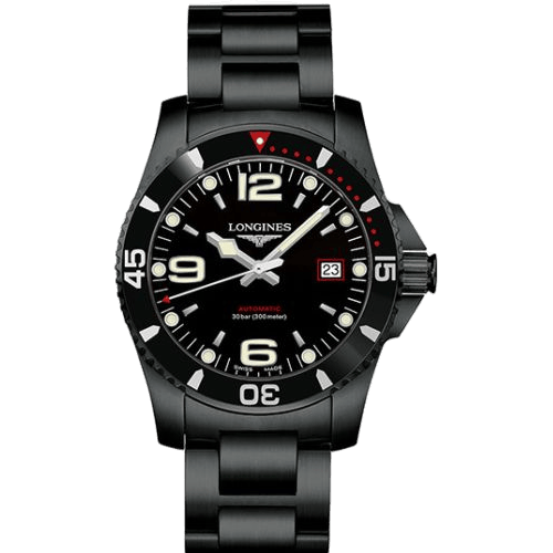 HydroConquest 41 Automatic PVD / Black / Bracelet / Japan