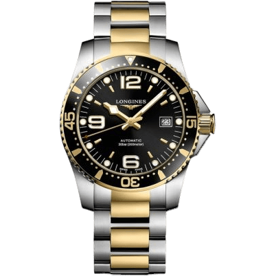 HydroConquest 41 Automatic Stainless Steel - Yellow Gold / Black