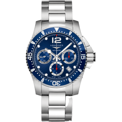 HydroConquest 41 Automatic Chronograph Stainless Steel / Blue / Bracelet