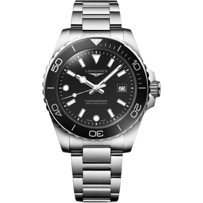 Longines Hydroconquest Quartz 42 Stainless Steel / Black / Bracelet L3.769.4.56.6