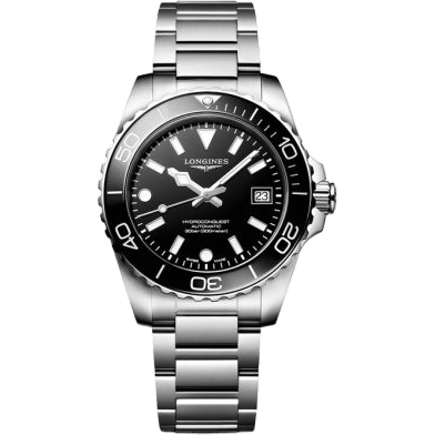 Longines Hydroconquest Automatic 39 Stainless Steel / Black / Bracelet L3.779.4.56.6