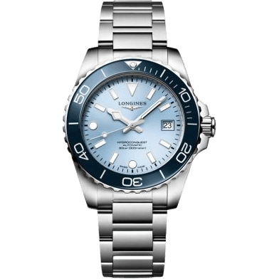Longines Hydroconquest Automatic 39 Stainless Steel / Frosted Blue / Bracelet L3.779.4.98.6