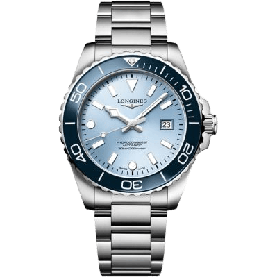 Longines Hydroconquest Automatic 42 Stainless Steel / Frosted Blue / Bracelet L3.788.4.98.6