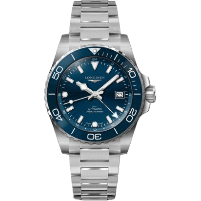 Hydroconquest GMT 41 Stainless Steel / Blue / Bracelet