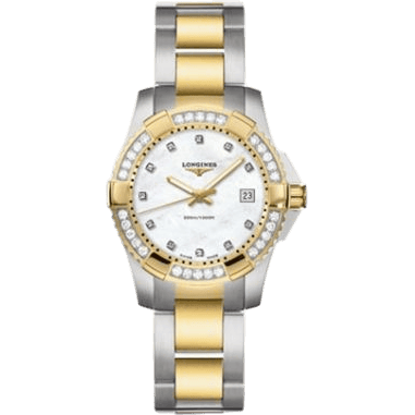 Longines Hydroconquest Quartz 29.5 Two Tone Diamond L3.247.3.97.7