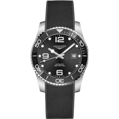 HydroConquest 41 Automatic Stainless Steel / Ceramic / Black / Rubber