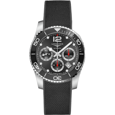 HydroConquest 41 Automatic Chronograph Stainless Steel / Ceramic / Black / Rubber