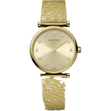 Longines La Grande Classique Quartz 24 Yellow Gold / Gilt - Diamond / Bracelet L4.209.2.33.8