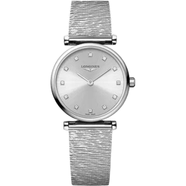 Longines La Grande Classique Quartz 24 Stainless Steel / Grey - Diamond / Bracelet L4.209.4.74.6