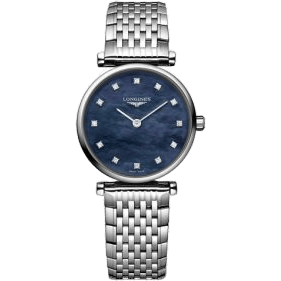 Longines La Grande Classique Quartz 24 Stainless Steel / Blue MOP / Bracelet L4.209.4.81.6