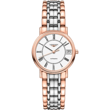Longines Presence Automatic 30 PVD Red / White - Roman / Bracelet L4.322.1.11.7