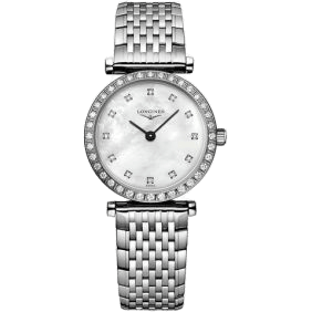 Longines La Grande Classique Quartz 24 Stainless Steel - Diamond / MOP / Bracelet L4.341.0.80.6