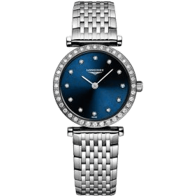 Longines La Grande Classique Quartz 24 Stainless Steel - Diamond / Blue / Bracelet L4.341.0.97.6