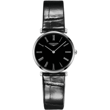 Longines La Grande Classique Quartz 29 Stainless Steel / Black - Roman L4.512.4.51.2