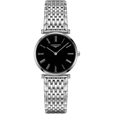 Longines La Grande Classique Quartz 29 Stainless Steel / Black - Roman / Bracelet L4.512.4.51.6