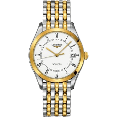 Longines La Grande Classique Automatic 36 Stainless Steel / Yellow Gold PVD / White L4.898.3.11.7