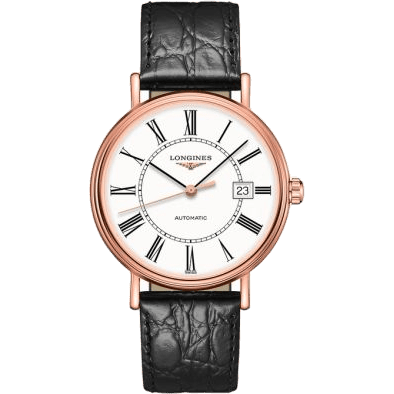 Longines Presence 40 Automatic PVD Red / White - Roman L4.922.1.11.2