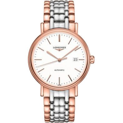 Longines Presence 40 Automatic PVD Red / White / Bracelet L4.922.1.12.7